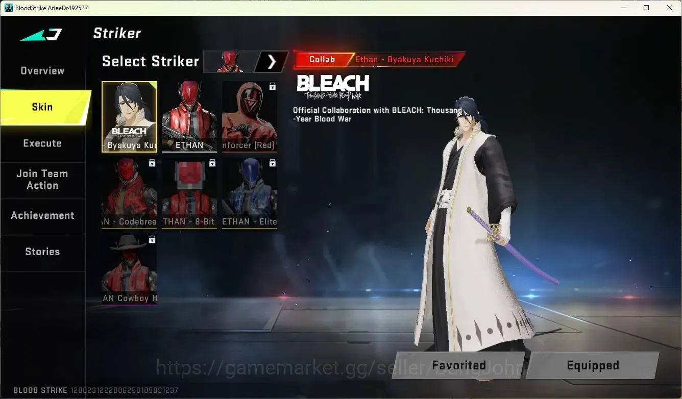 Blood Strike Accounts ASIA | Ultra MP5-Turbocharge | Collab Ethan-Byakuy image 4