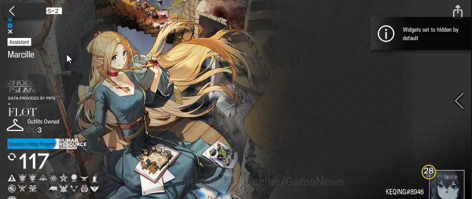 Arknights Accounts Lv 28|117 OP+3 Skin|Starter|9970 Orundum|2 Limited image 6