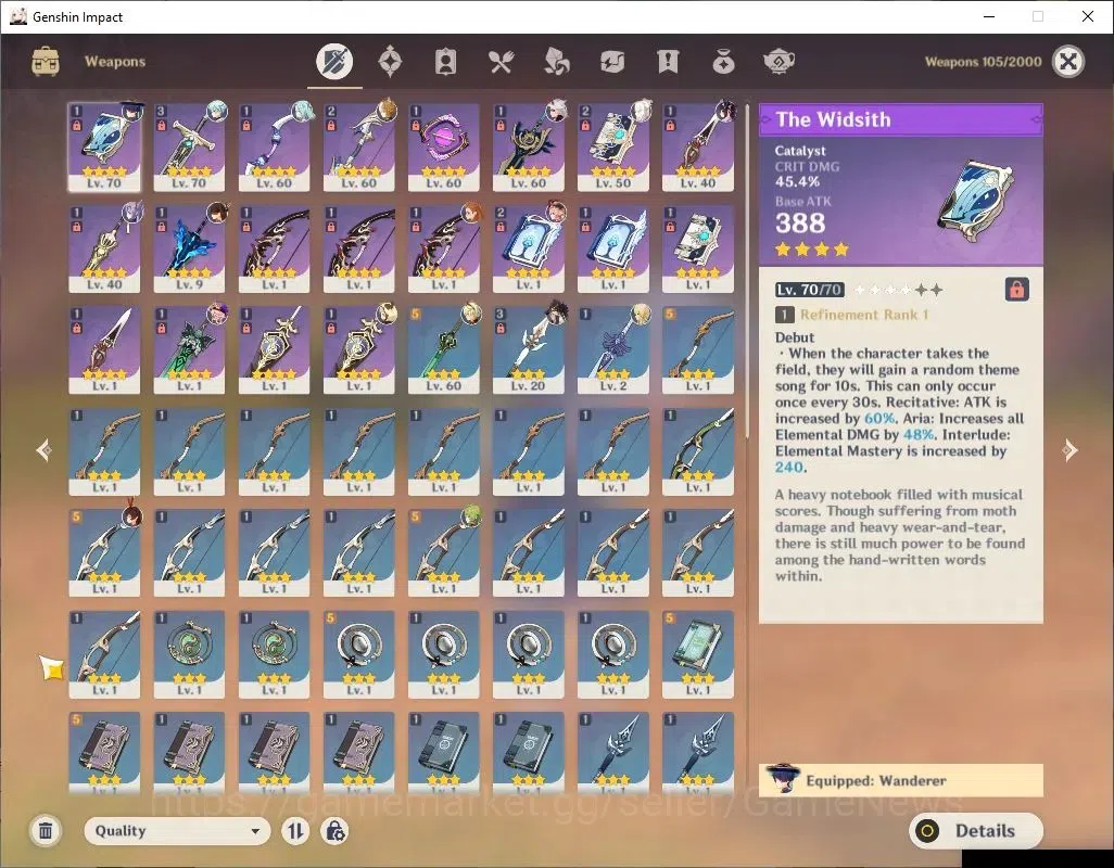 Genshin Impact Accounts ASIA |BD UNSET|AR 41|3 Limited+25(*4Character)|Wan image 3