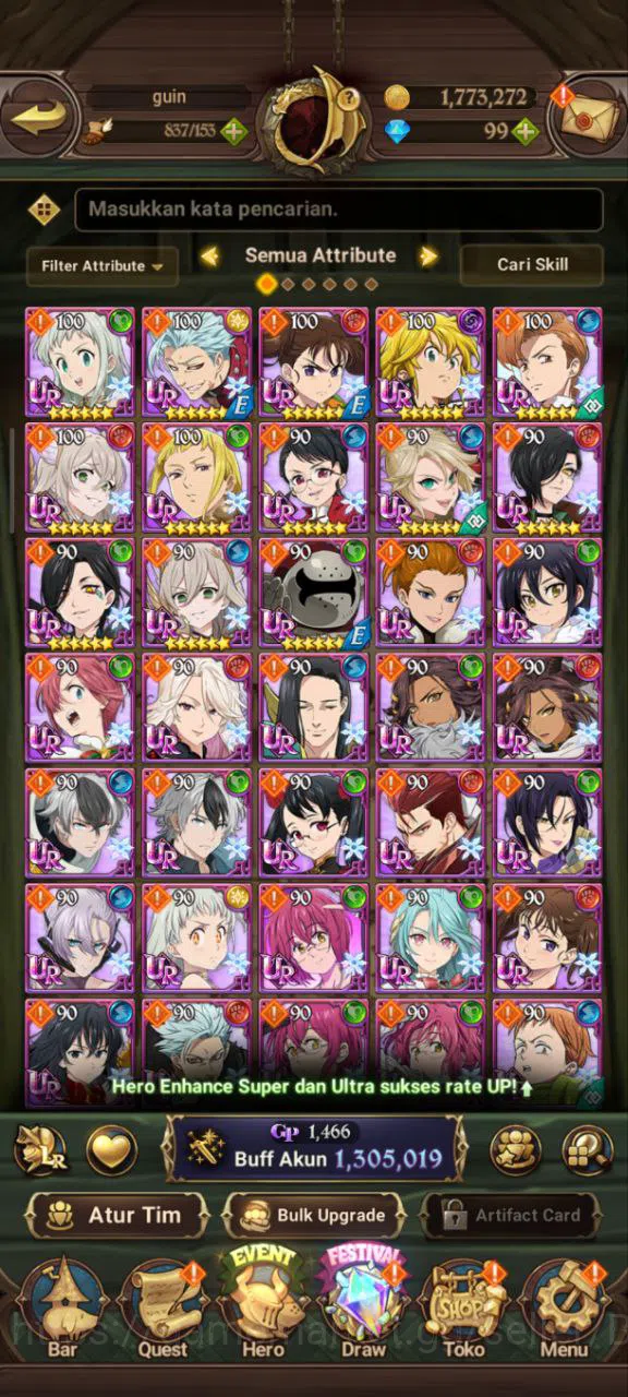 The Seven Deadly Sins: Grand Cross Accounts ASIA | 1,3M CC | DM 99 | 4 UR Nightmare Salos, Mer image 10