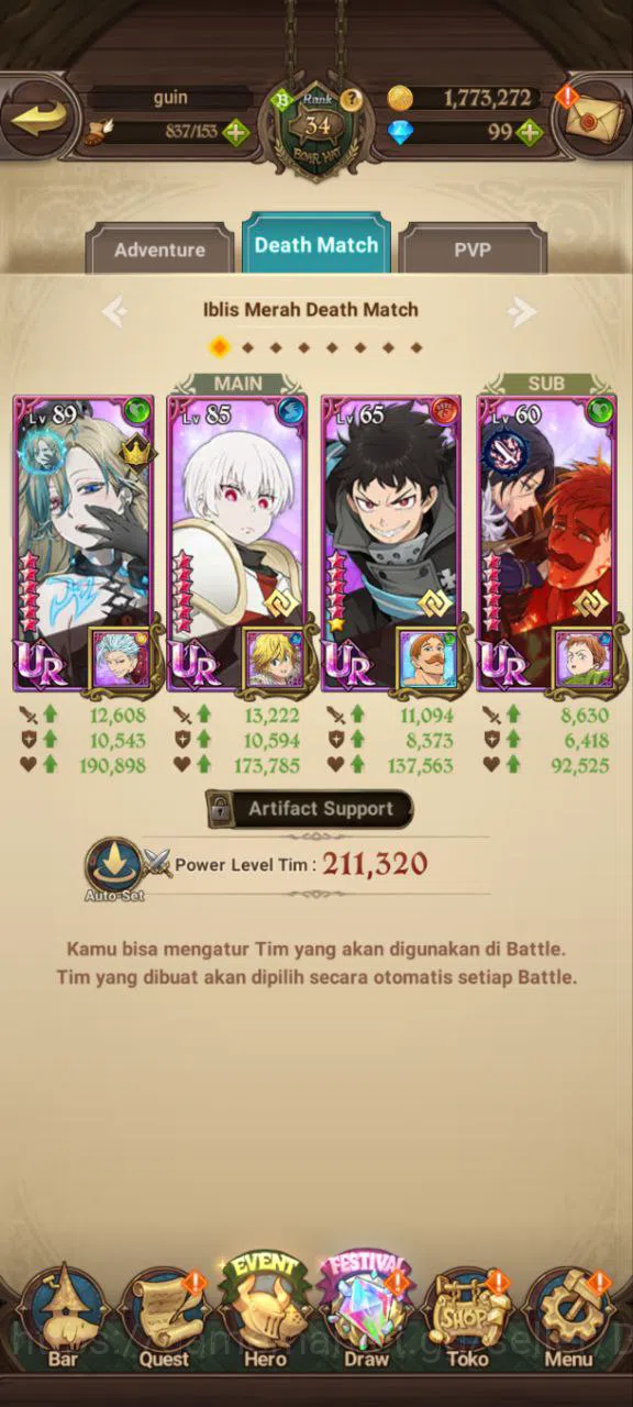 The Seven Deadly Sins: Grand Cross Accounts ASIA | 1,3M CC | DM 99 | 4 UR Nightmare Salos, Mer image 6