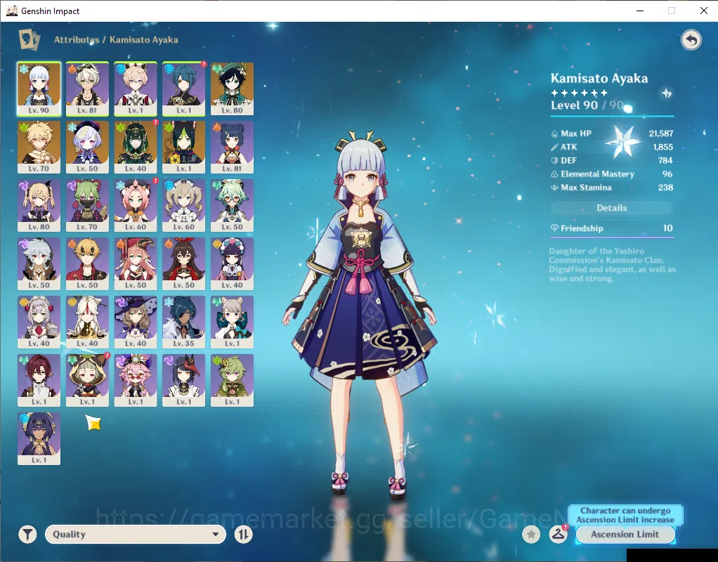Genshin Impact Accounts ASIA|AR 55|3 Limited +3(*5WEP)|Ayaka+Sign,Nefer,Ve image 12
