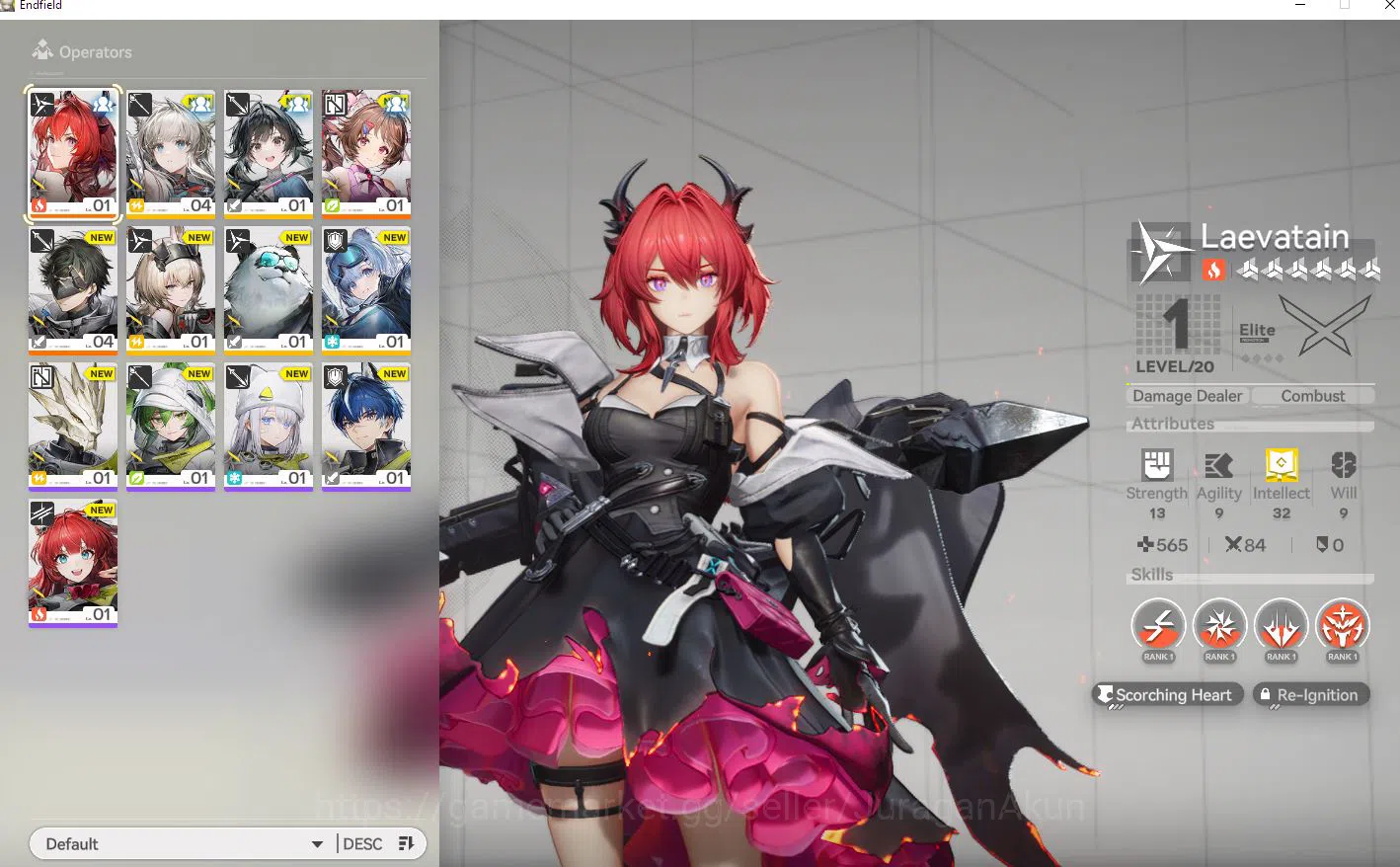 Arknights: Endfield Accounts ASIA| Fresh Starter | SSR Meta Laevatain & Ardelia image 3