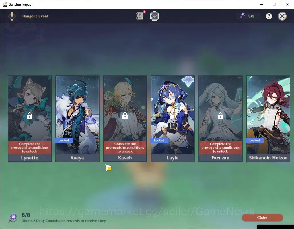 Genshin Impact Accounts ASIA|AR 45|2 Limited + 1(*5 Weapon)| Linnea,Navia  image 17