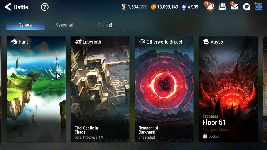 Epic Seven Accounts GLOBAL Unverif|New Era|4 ML(Salome, EIlynav, DD Ra image 13