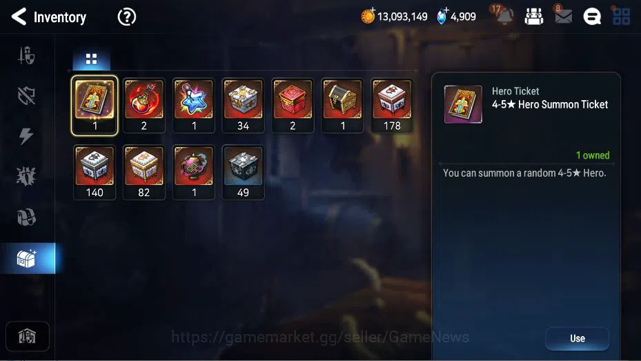 Epic Seven Accounts GLOBAL Unverif|New Era|4 ML(Salome, EIlynav, DD Ra image 2