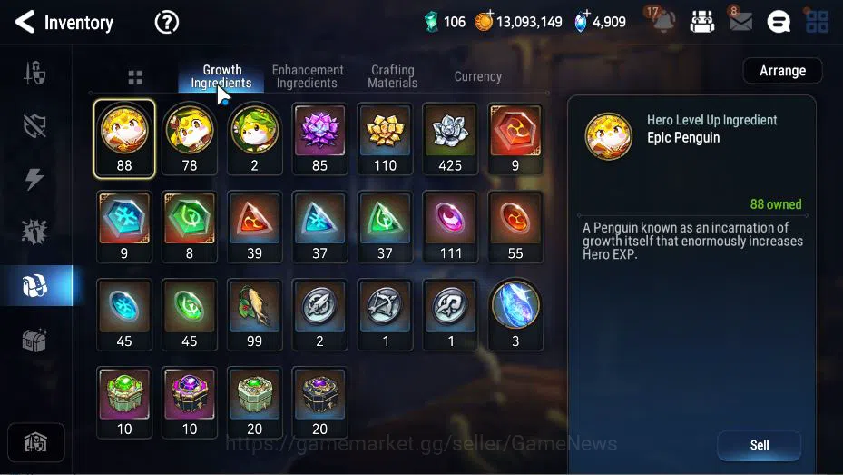 Epic Seven Accounts GLOBAL Unverif|New Era|4 ML(Salome, EIlynav, DD Ra image 3