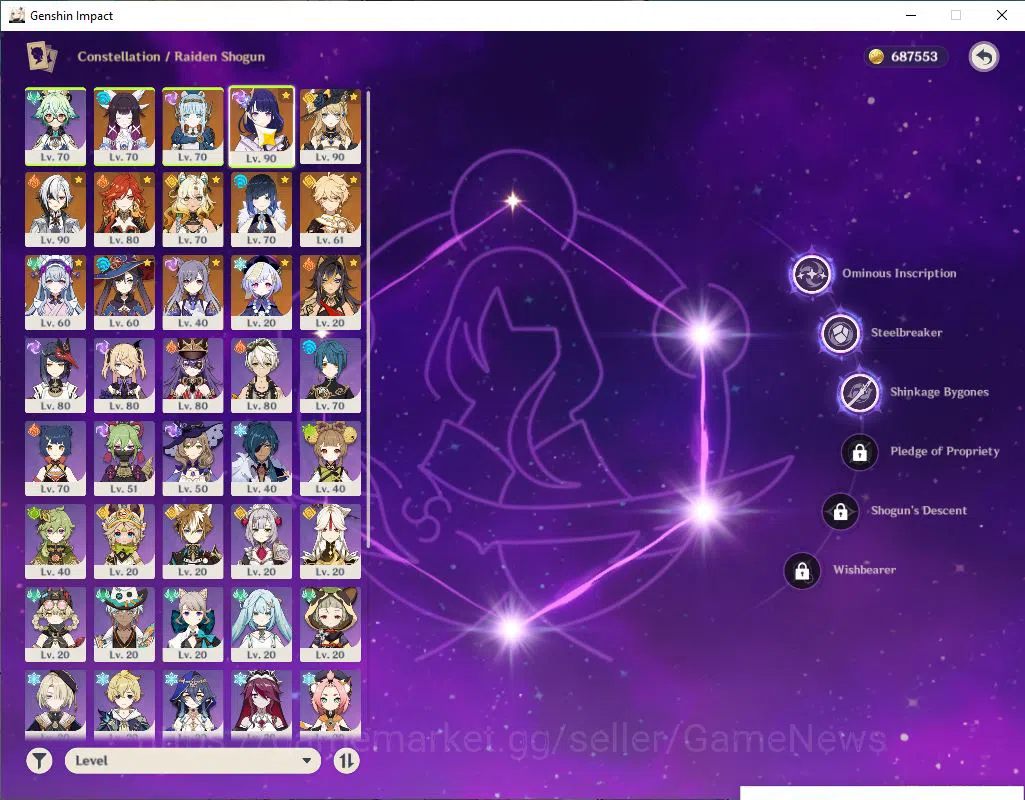 Genshin Impact Accounts Asia|AR56|8 Limited+2(5*Weapon)|RaidenC3,Mavuika,X image 3