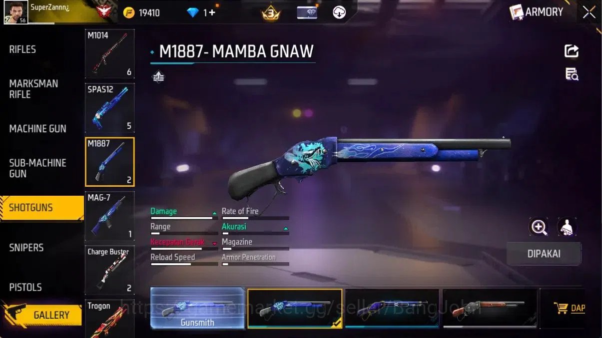 Free Fire Accounts Indonesia | Evo(SCAR Megalodon Lv5,Drachen Fist Lv image 1