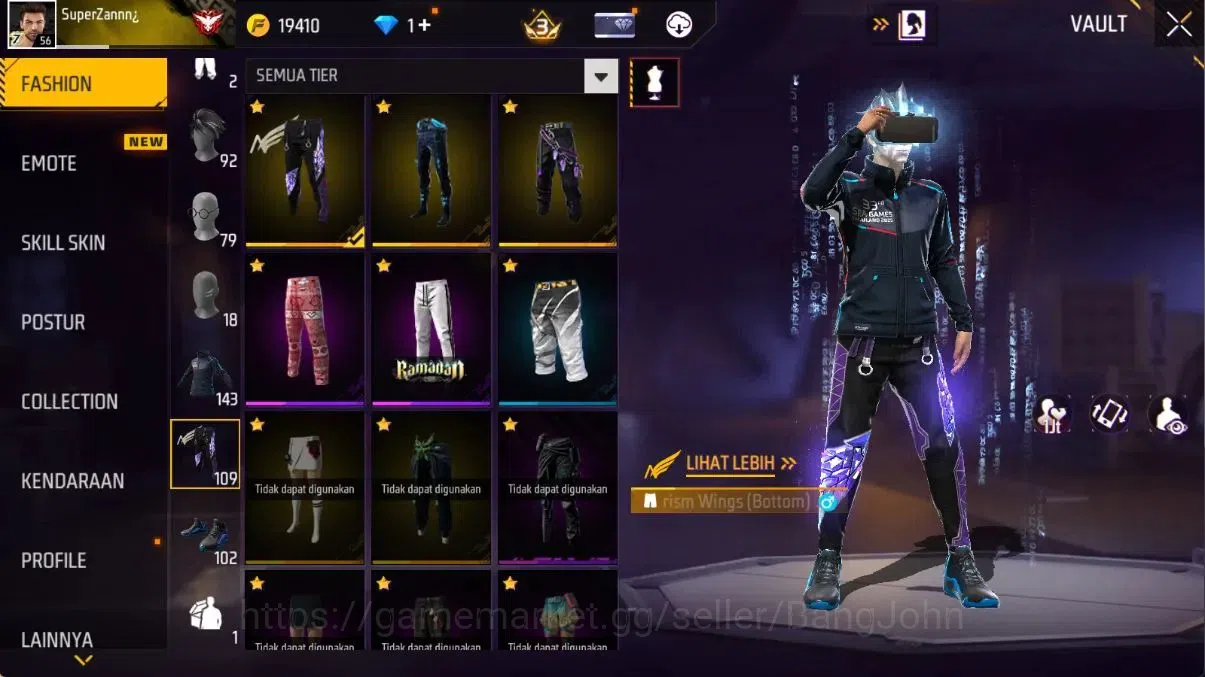 Free Fire Accounts Indonesia | Evo(SCAR Megalodon Lv5,Drachen Fist Lv image 12