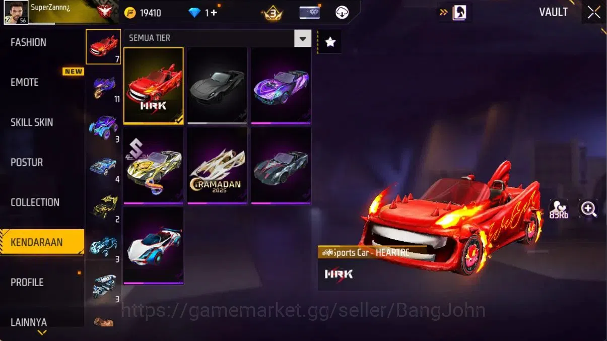 Free Fire Accounts Indonesia | Evo(SCAR Megalodon Lv5,Drachen Fist Lv image 15