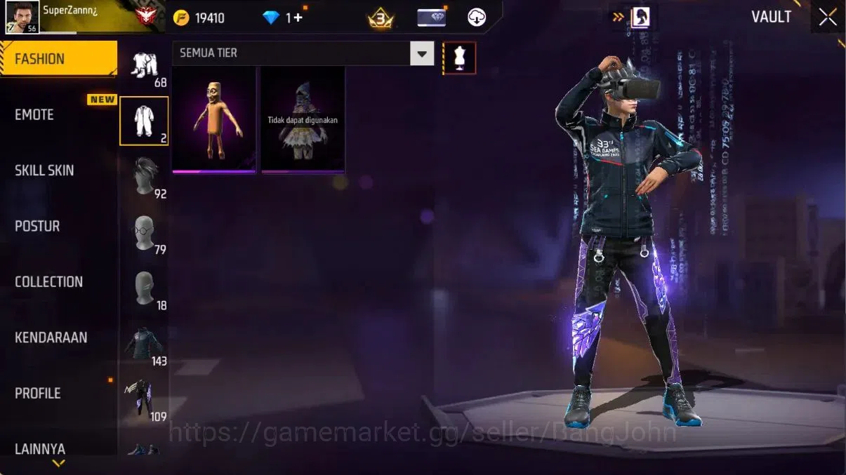 Free Fire Accounts Indonesia | Evo(SCAR Megalodon Lv5,Drachen Fist Lv image 7