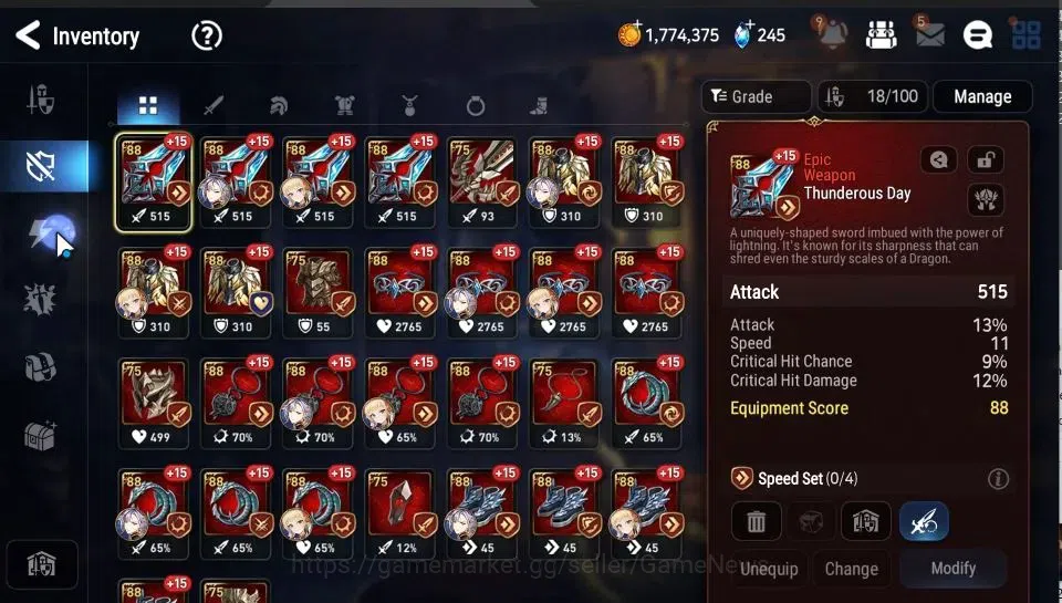 Epic Seven Accounts Europe Unverif|New Era|MoonLight [Straze] + Zahhak image 14