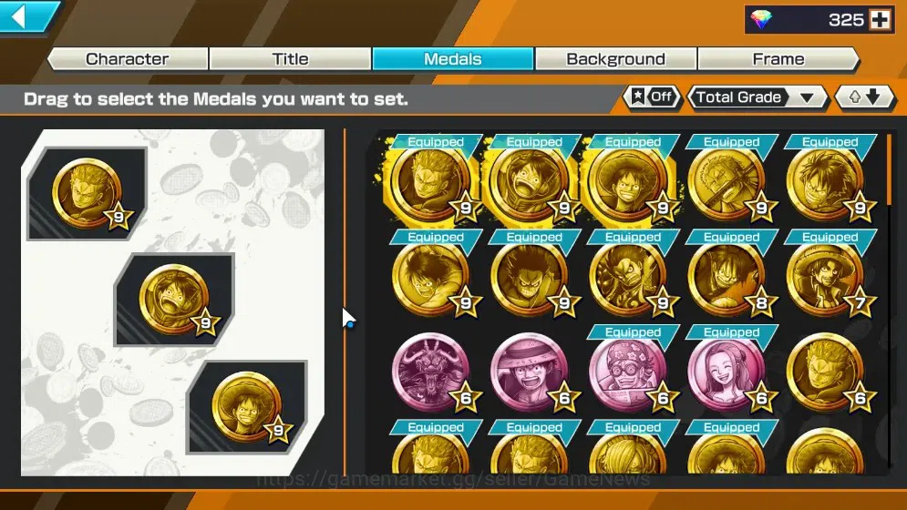 One Piece Bounty Rush Accounts Global|1 EX|Great Pirate Gol D. Roger|325 Crystal| image 3