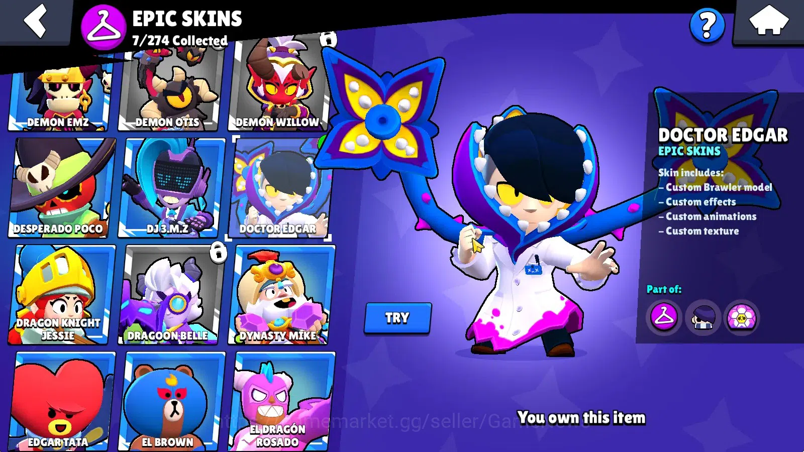 Brawl Stars Accounts 2155 Trophy|28 Brawlers 4 Max(Mortis,Mr P,Leon,Oll image 10