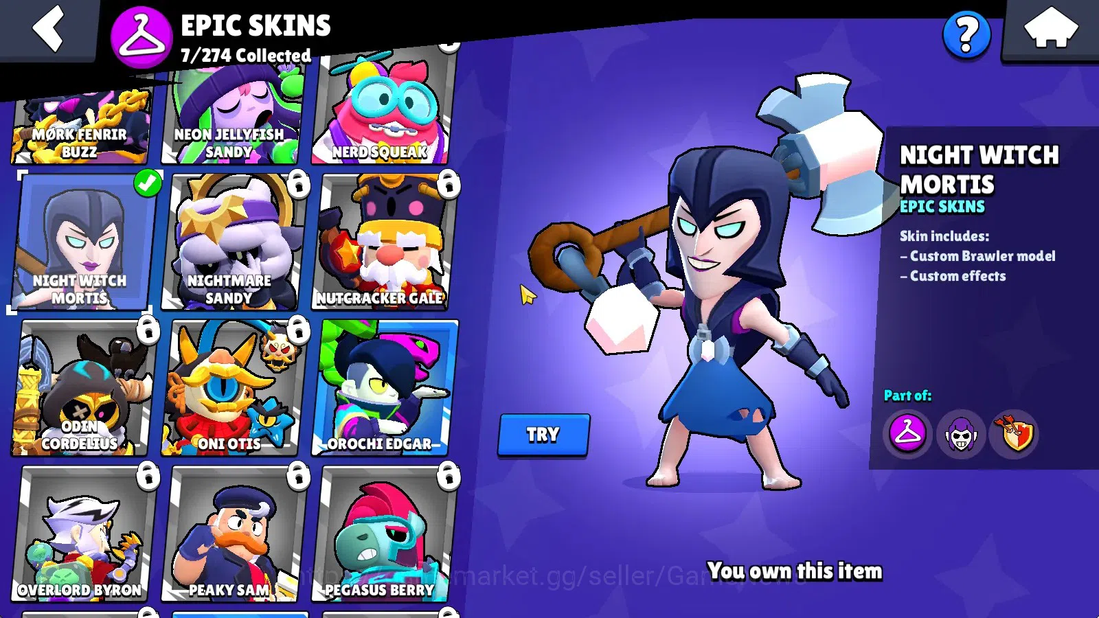 Brawl Stars Accounts 2155 Trophy|28 Brawlers 4 Max(Mortis,Mr P,Leon,Oll image 11