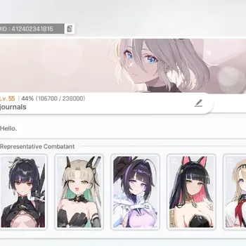 Chaos Zero Nightmare Accounts Global|Lv 55|9 SSR [Rossweisse M2,Olga,Hilde,Rita,Narja,Haru,Etc]|Selector ON|Check