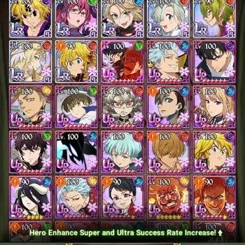 The Seven Deadly Sins: Grand Cross Accounts Endgame Global|5,7M Power|8LR:(NemesMeliodas,Gowther