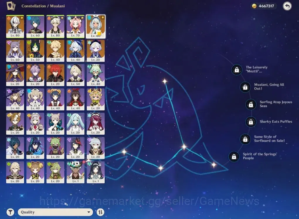 Genshin Impact Accounts ASIA|AR45|4Limited+1(*5Weapon)|Arlecchino+sign,Dur image 4