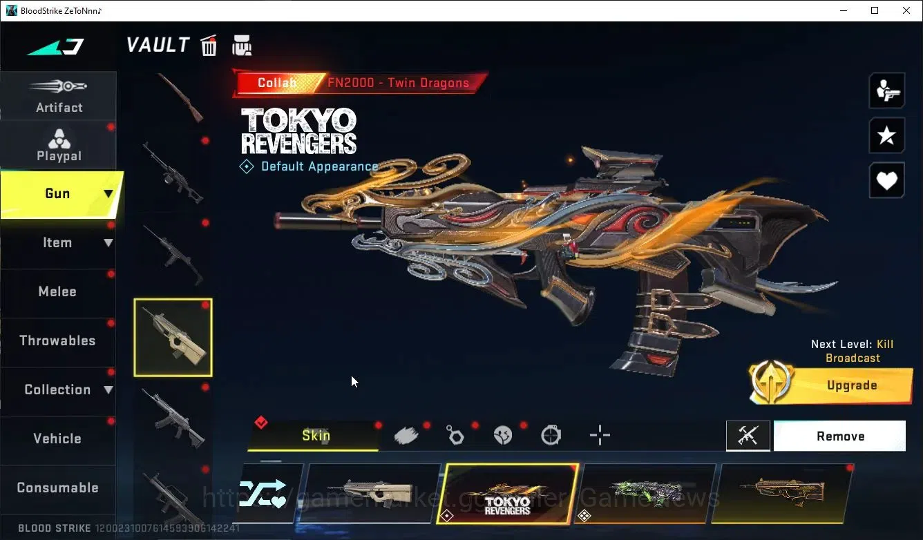 Blood Strike Accounts ASIA|ETERNAL DeAgle+Collab TOKREV[FN2000-Twin,Take image 12