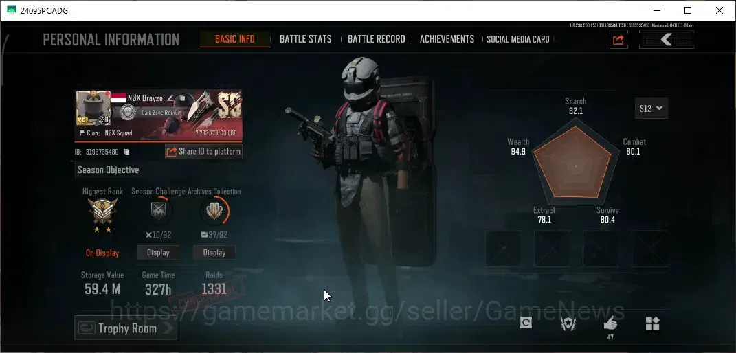 Arena Breakout Accounts MOBILE|Lv30|SV 59.4M|CV 18.7M|Battle Machete|Symph image 2