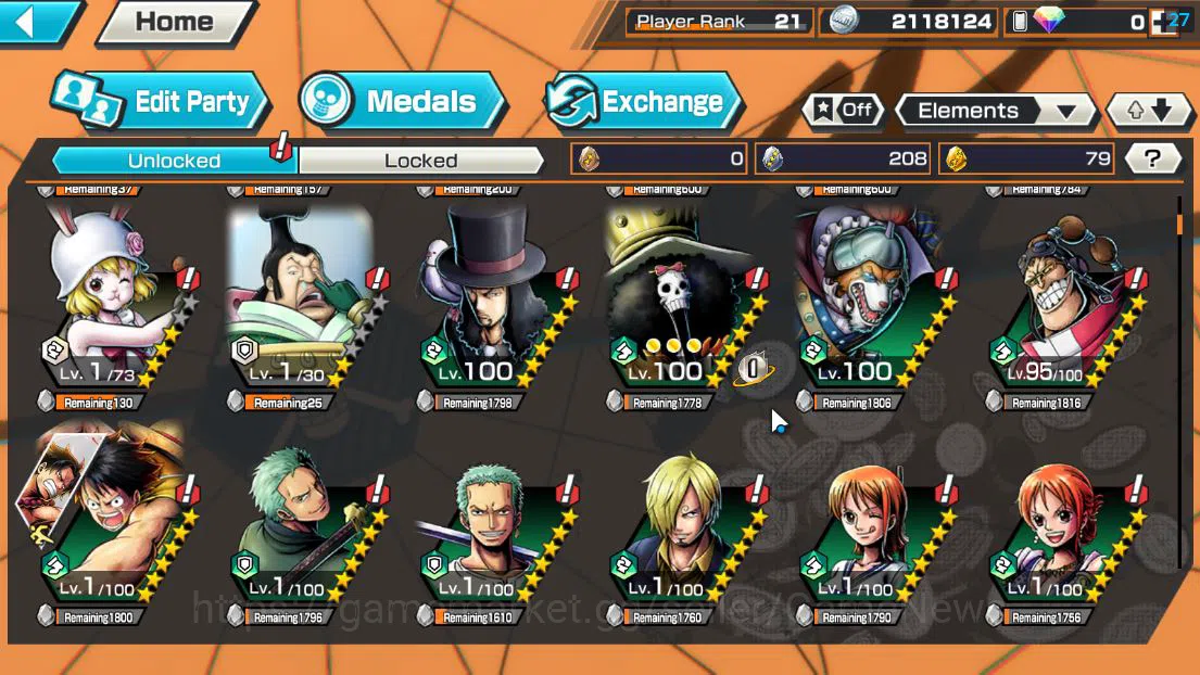 One Piece Bounty Rush Accounts Starter Global| 4 EX| Legendary Hero D.Garp,FILM Z Zephyr,Blackbeard Pirates Kuzan,Navy HQ 6