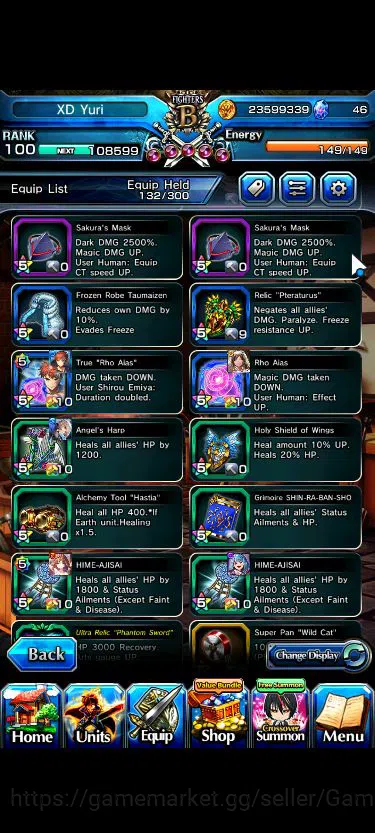 Grand Summoners Accounts Mid-Game Global|Rank 100|1 Sp Art+25 Ascend+2 TW|[Emiya,Chloe]+TW,S Miyu,Jay,S Luvrin,WH 11