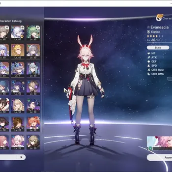 Honkai Star Rail Accounts Others Asia|TL 48|9 Limited|Eva Prem Team|(Evanescia,YaoGuang)+Sign