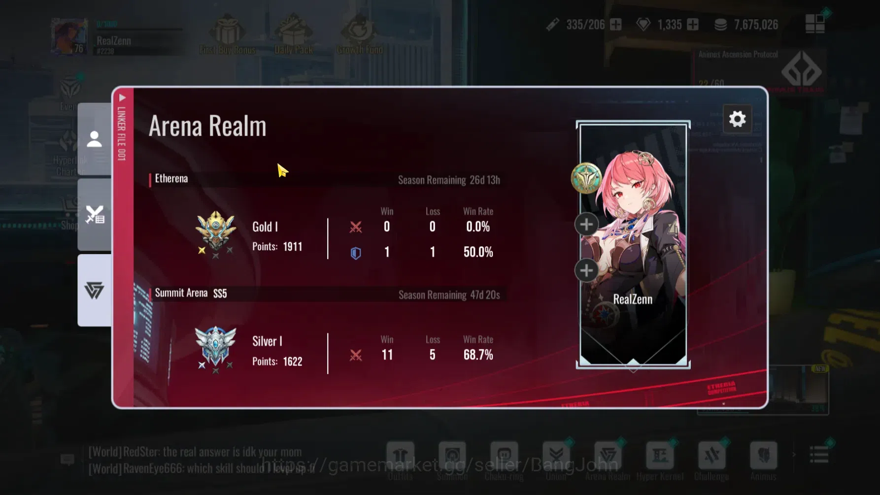 Etheria: Restart Accounts GLOBAL | Lvl 76 | 28 SSR Char | MC Male + Costume image 2