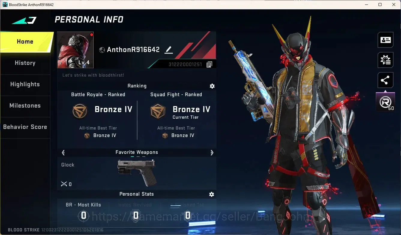 Blood Strike Accounts ASIA | 2 Legendary Guns|ULTRA Striker ETHAN-Raid M image 1