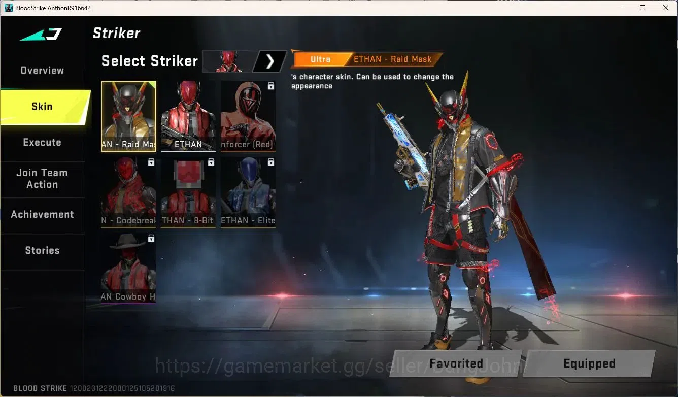 Blood Strike Accounts ASIA | 2 Legendary Guns|ULTRA Striker ETHAN-Raid M image 2