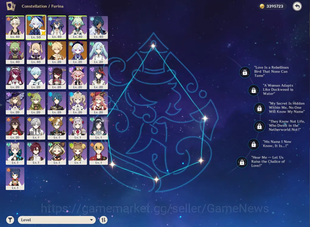 Genshin Impact Accounts ASIA|AR27|Starter|1Limited+1(*5Weapon)|Furina,Qiqi image 3