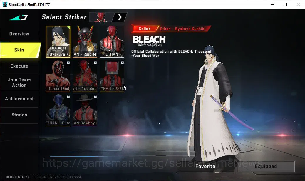 Blood Strike Accounts ASIA|Melee Katar-Claw Of Oblivion|COLLAB Bleach Et image 4