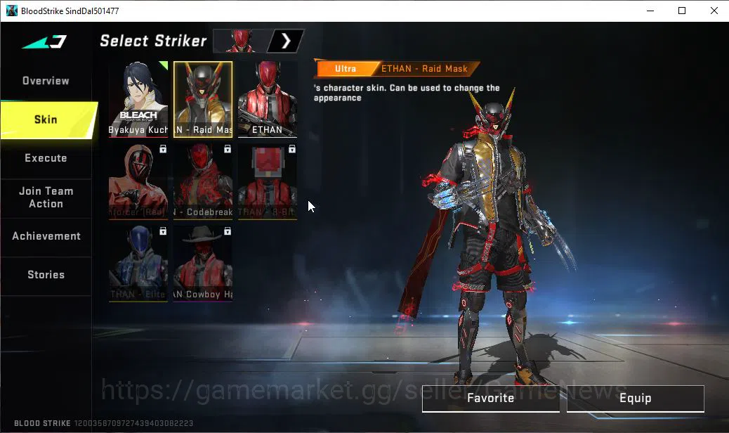 Blood Strike Accounts ASIA|Melee Katar-Claw Of Oblivion|COLLAB Bleach Et image 5
