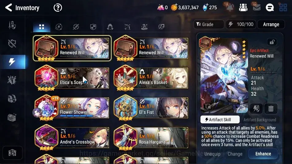 Epic Seven Accounts Starter GLOBAL UnVerif|New Era|3 ML(Rhiana& Lucie,Belian,US Choux)+Tenebria,Landy,etc|Poh ON|1 K 15