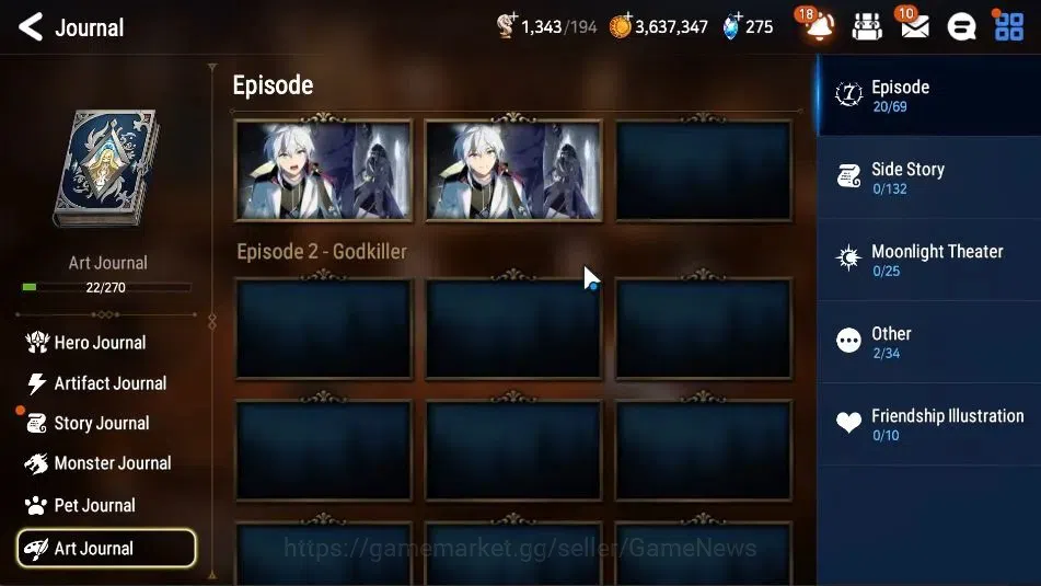 Epic Seven Accounts Starter GLOBAL UnVerif|New Era|3 ML(Rhiana& Lucie,Belian,US Choux)+Tenebria,Landy,etc|Poh ON|1 K 19