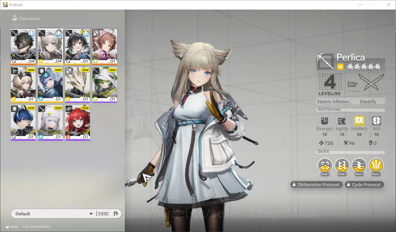 Arknights: Endfield Accounts ASIA|  Fresh Starter | Ardelia + 5 SR Character (Avywenna, Snowshine, Chen, Etc) |Skip 2