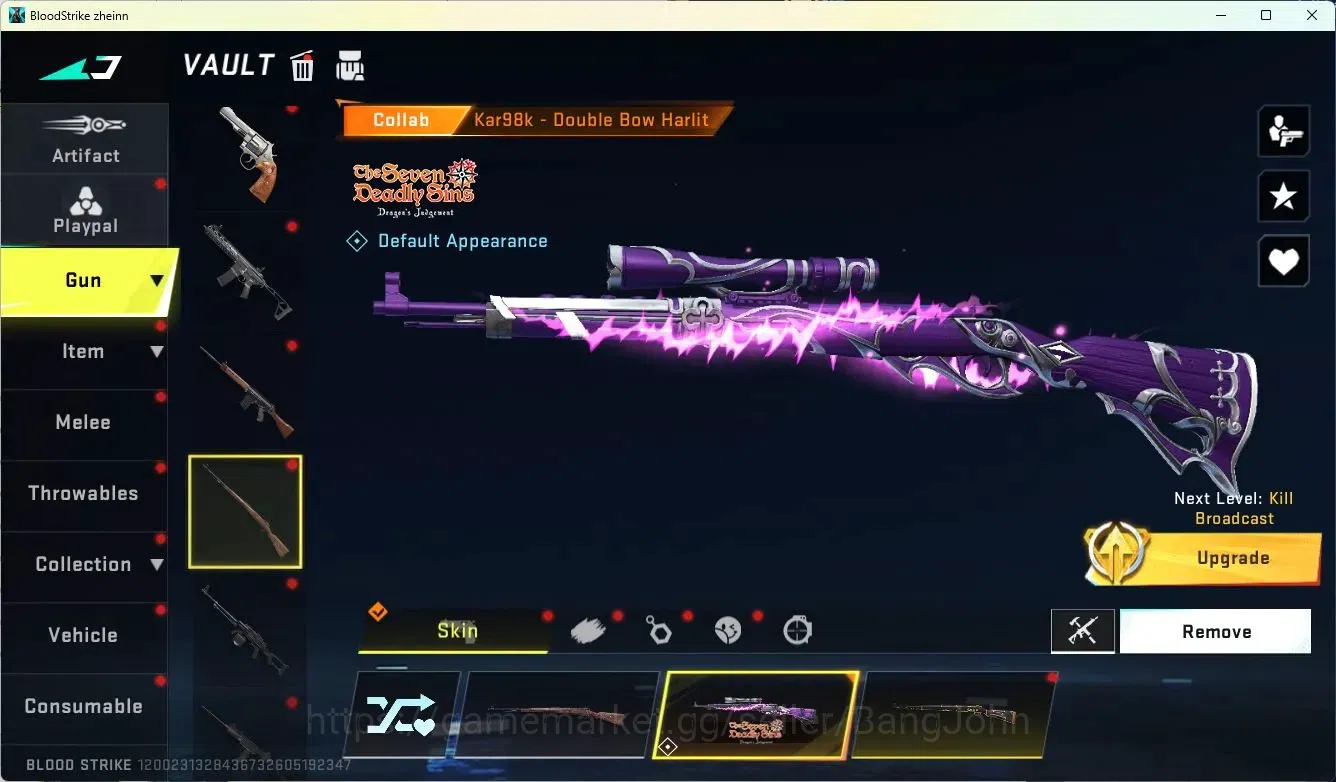 Blood Strike Accounts ASIA | 4 7DS: AK47,M700,Kar98K,QBZ95 | 2 AOT: KAG- image 12