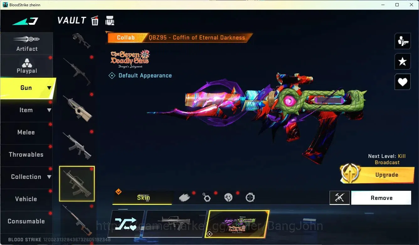Blood Strike Accounts ASIA | 4 7DS: AK47,M700,Kar98K,QBZ95 | 2 AOT: KAG- image 13