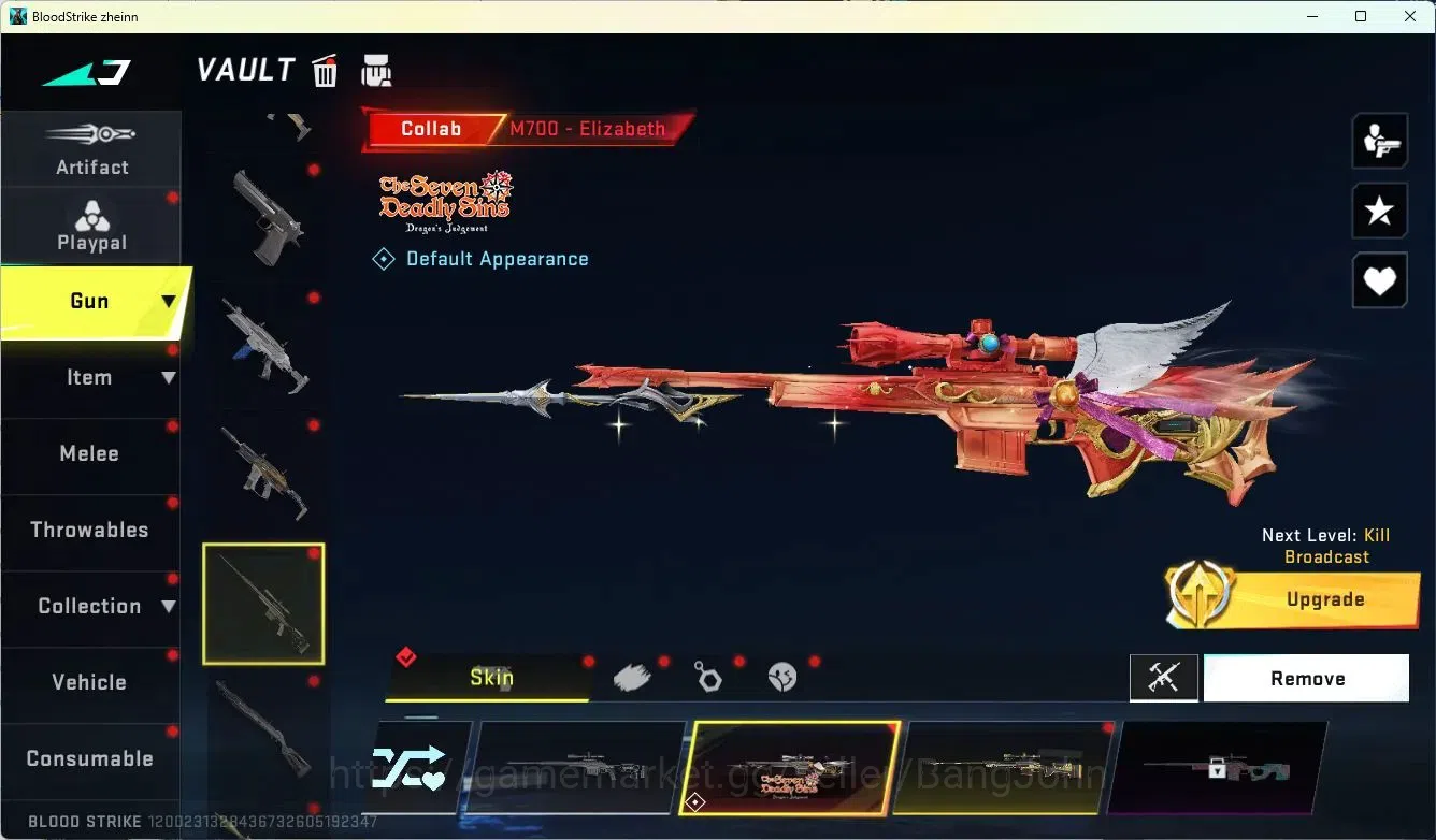 Blood Strike Accounts ASIA | 4 7DS: AK47,M700,Kar98K,QBZ95 | 2 AOT: KAG- image 8