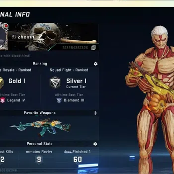 Blood Strike Collab Skin ASIA | 4 7DS: AK47,M700,Kar98K,QBZ95 | 2 AOT: KAG- image 1