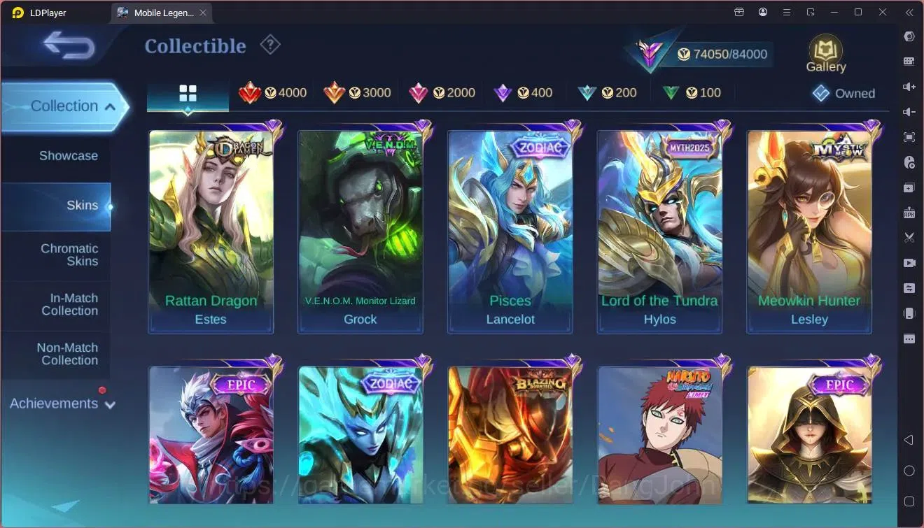 Mobile Legends: Bang Bang Accounts Collector Global|Hero 133|Skin 256|Renowned|Prime Granger|Naruto GS|Sanrio Floryn|TFM 12