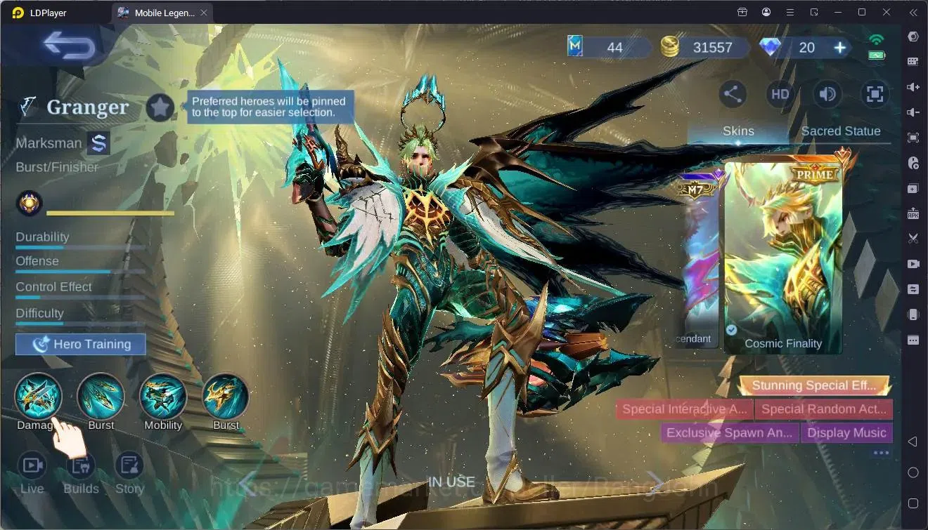 Mobile Legends: Bang Bang Accounts Collector Global|Hero 133|Skin 256|Renowned|Prime Granger|Naruto GS|Sanrio Floryn|TFM 19