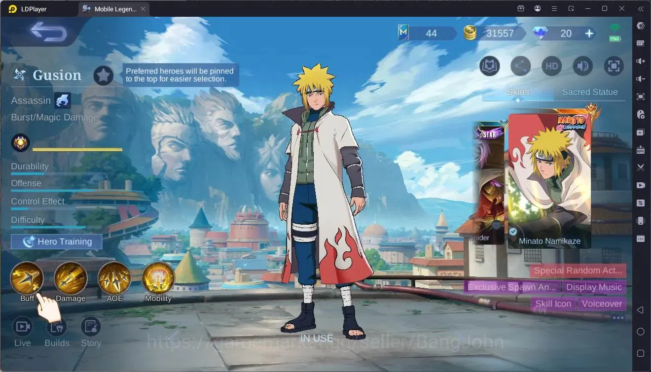 Mobile Legends: Bang Bang Accounts Collector Global|Hero 133|Skin 256|Renowned|Prime Granger|Naruto GS|Sanrio Floryn|TFM 20