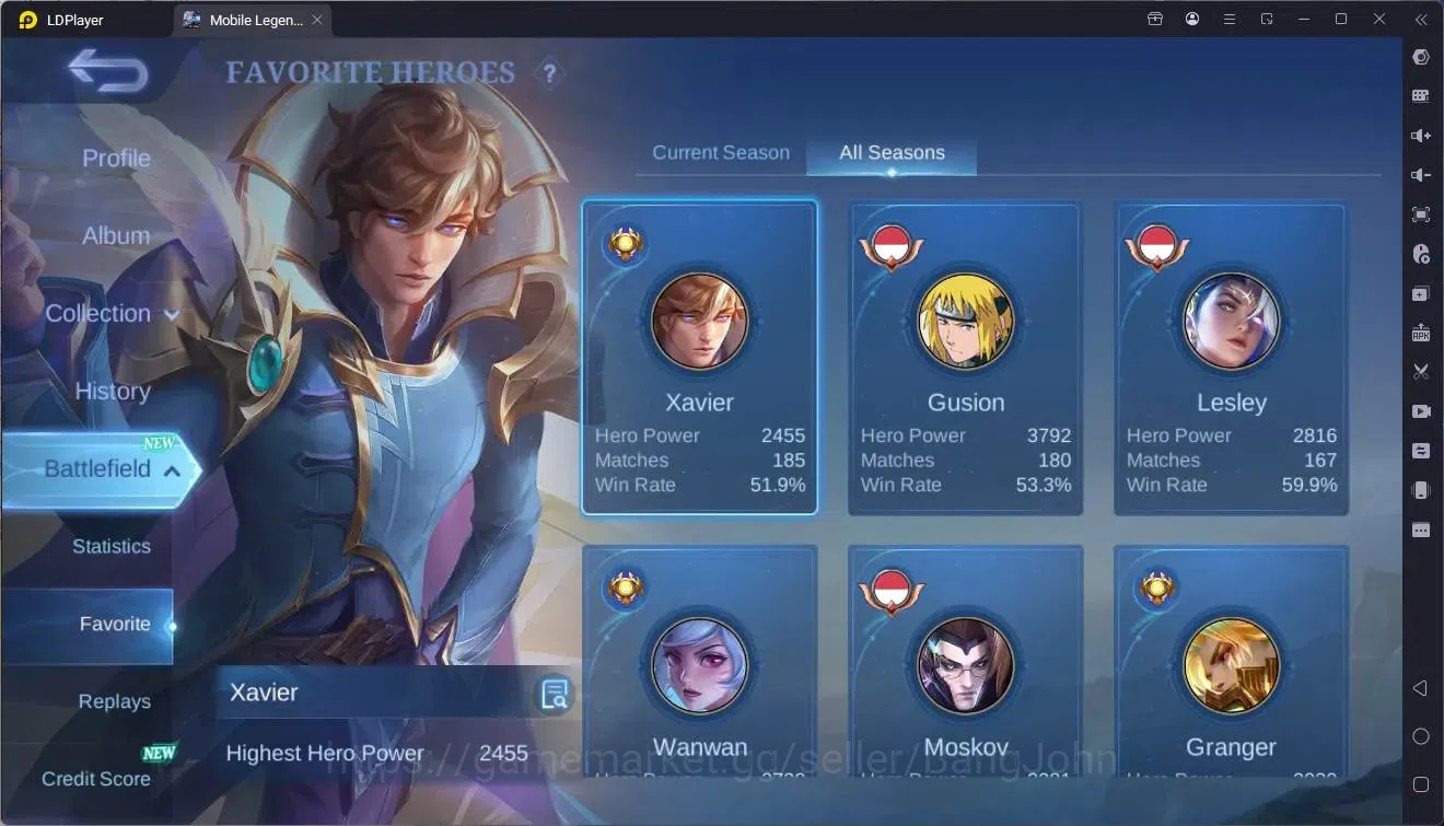 Mobile Legends: Bang Bang Accounts Collector Global|Hero 133|Skin 256|Renowned|Prime Granger|Naruto GS|Sanrio Floryn|TFM 4