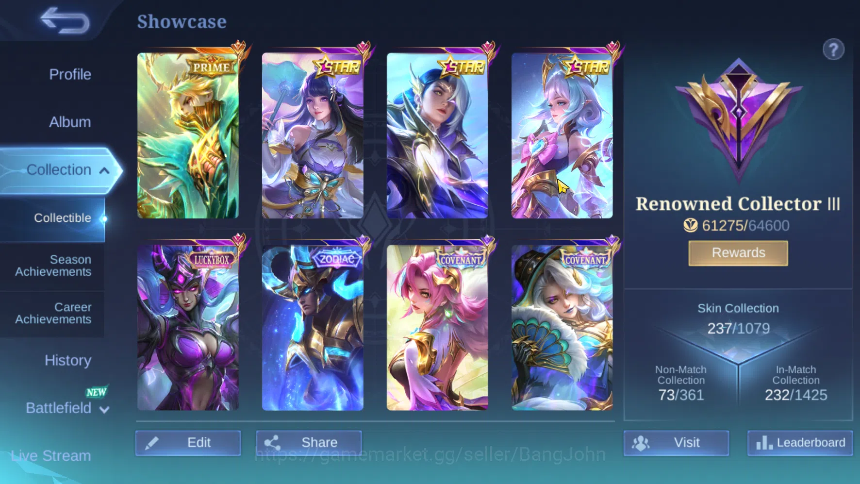 Mobile Legends: Bang Bang Accounts Hero 94 | Skin 237 | Spek Cewe | Prime Granger | A image 2