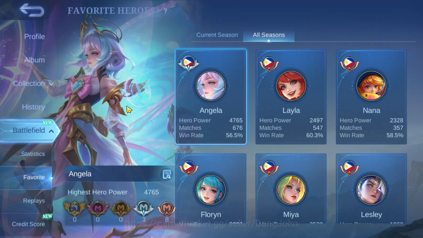 Mobile Legends: Bang Bang Accounts Hero 94 | Skin 237 | Spek Cewe | Prime Granger | A image 4