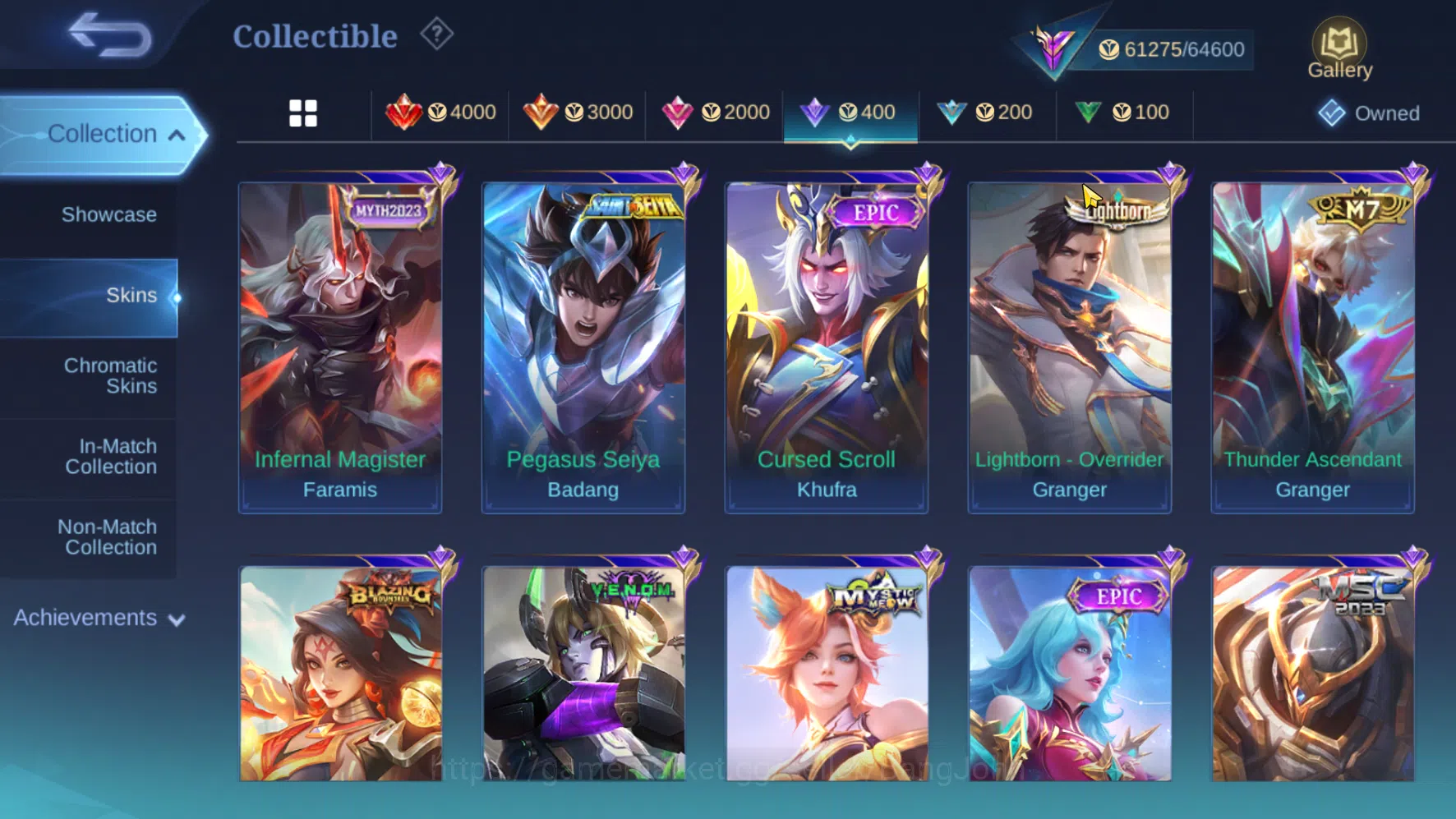 Mobile Legends: Bang Bang Accounts Hero 94 | Skin 237 | Spek Cewe | Prime Granger | A image 9