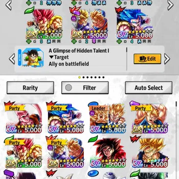 Dragon Ball Legends Accounts High-End Android | Lvl 164|Ready PVP|501M Total Power|5 LR|7 UL|LR S Vegito,FWK Piccolo Etc |UL