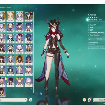 Genshin Impact Accounts Others ASIA|AR 45|3Limited & 2Sign|Chasca+Sign,IneffaC1+Sign,Yumemizuki|3  5*Standart Weapon|MC